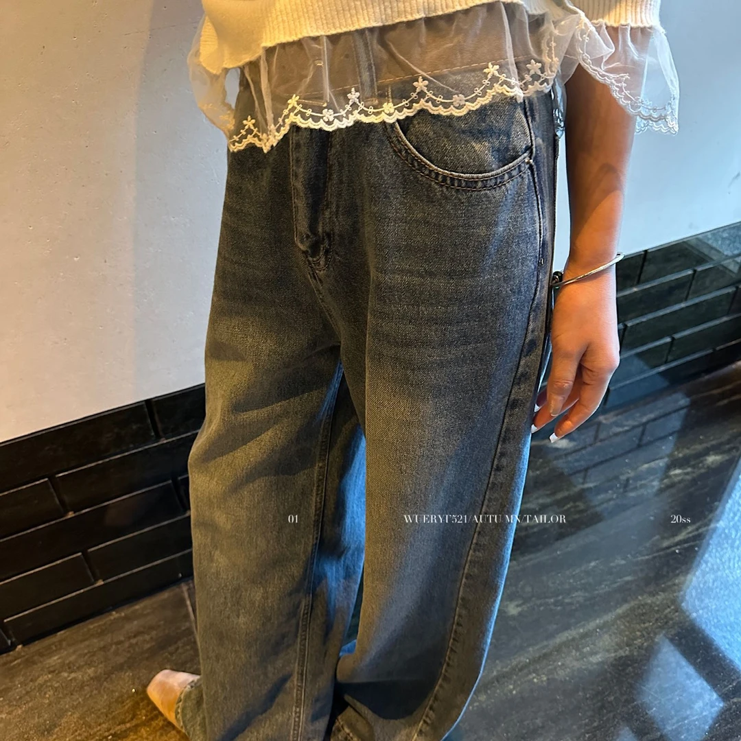 WUERYI-神裤2.0简约时尚牛仔裤百搭