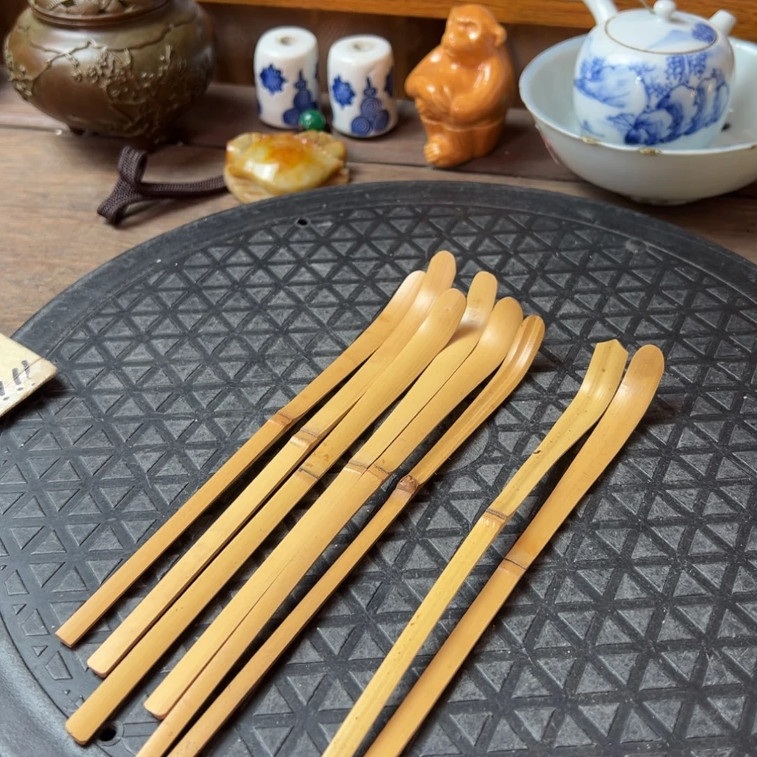 竹精美茶道具杂项，细节看好慎拍