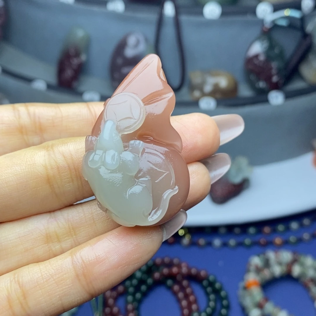 玛瑙/玉髓未镶嵌吊坠(不含链)