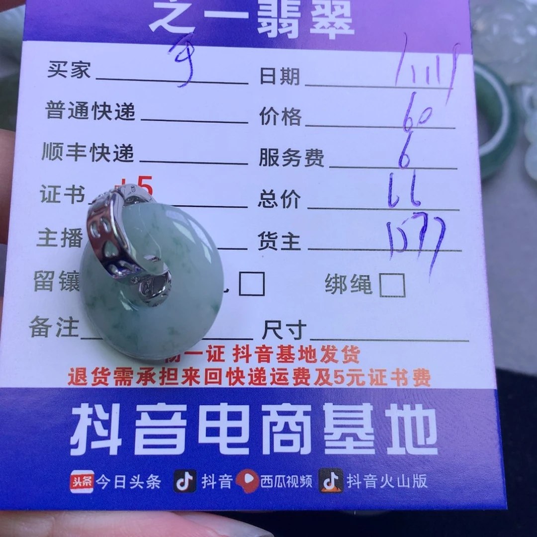 颈饰银S925镶嵌翡翠于*寒