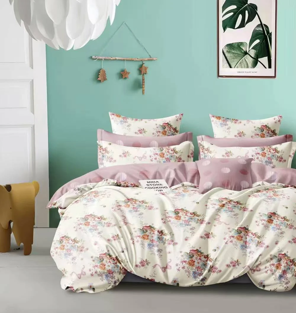 (被罩）漫步花海单人双人斜纹被罩