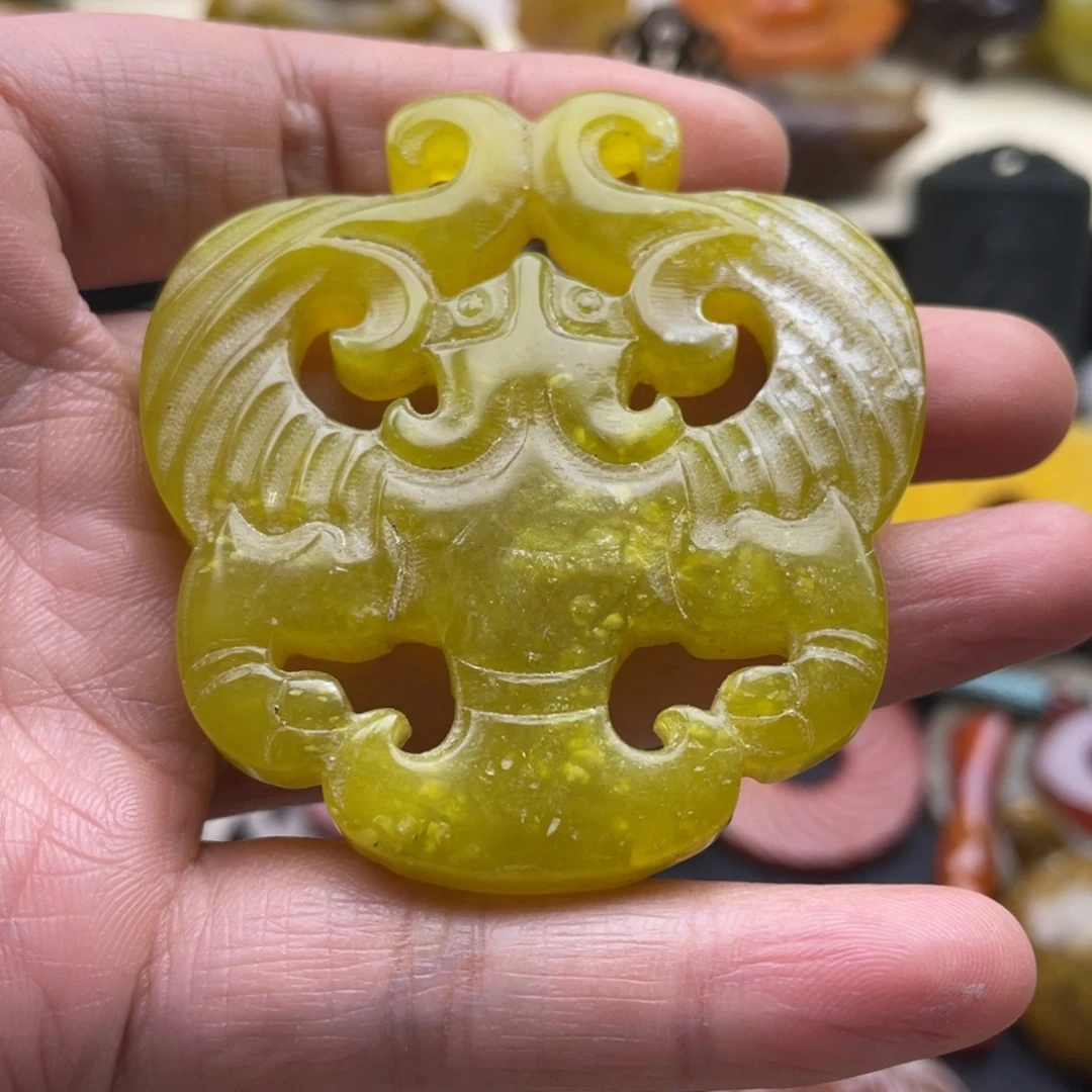 未镶嵌蛇纹石玉颈饰138