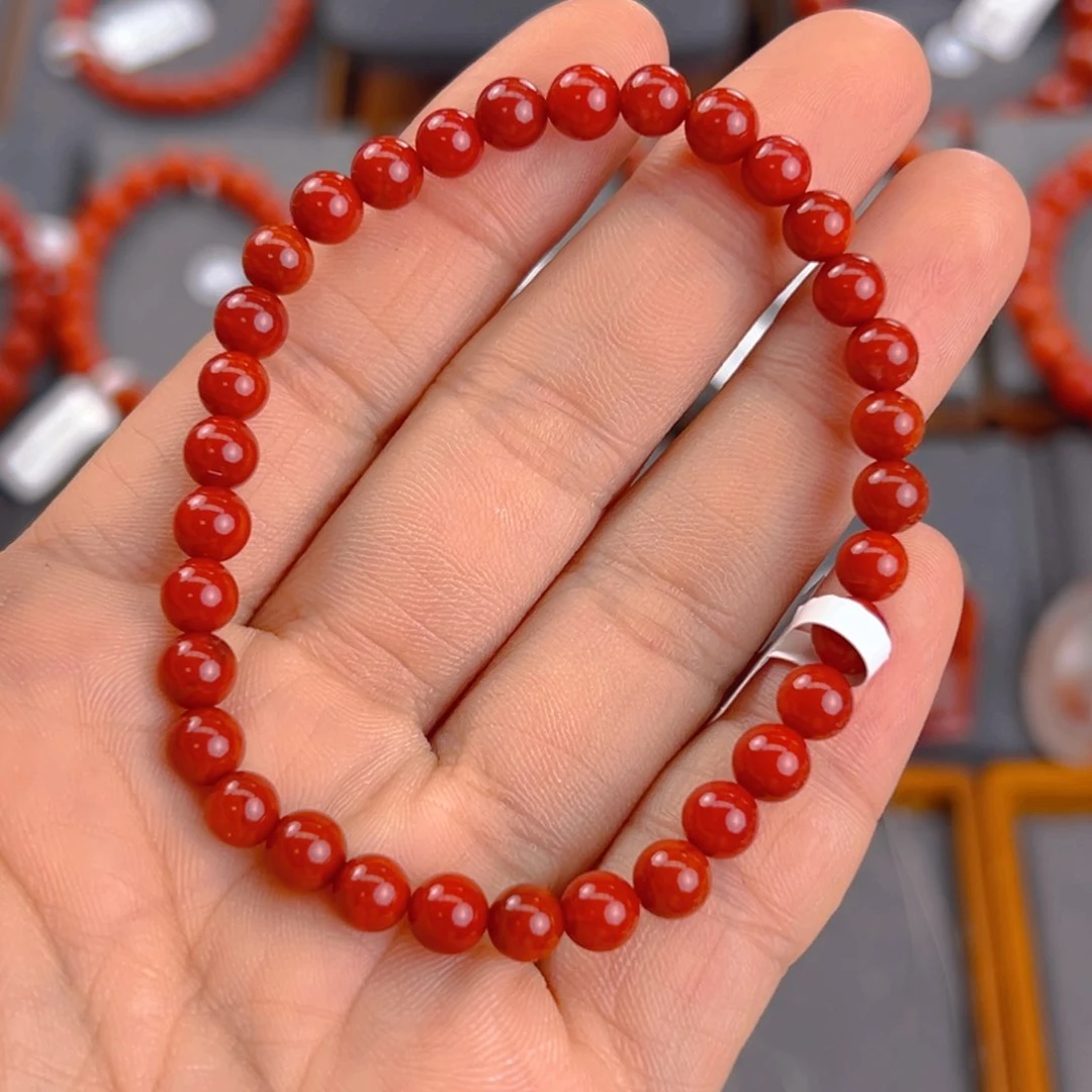 手链未镶嵌南红玛瑙5mm