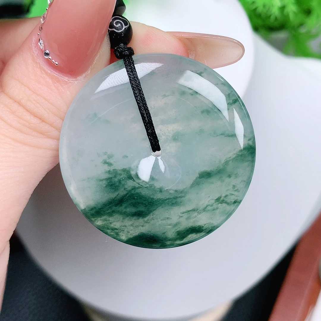 翡翠未镶嵌颈饰平安37-5.7