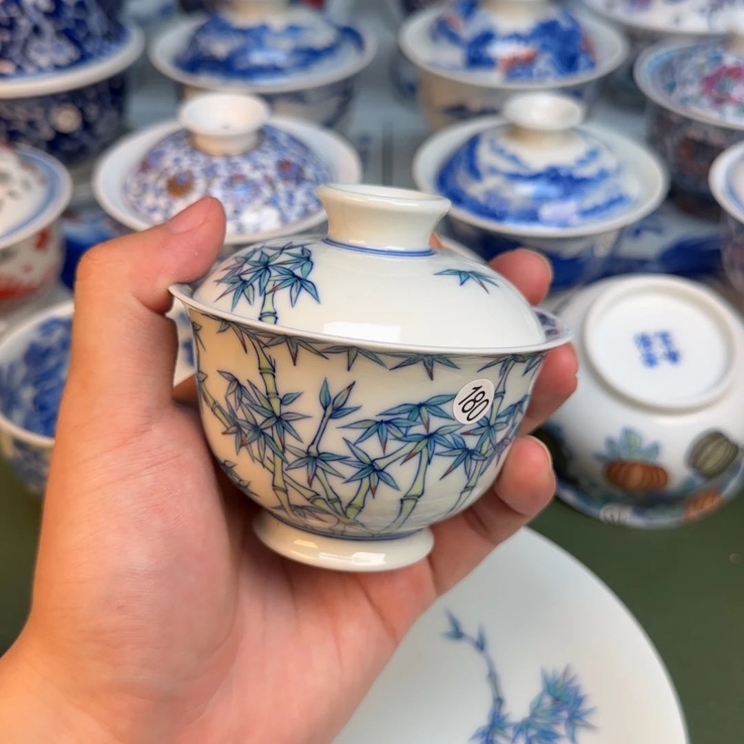 彦祖纯手工手绘茶具180