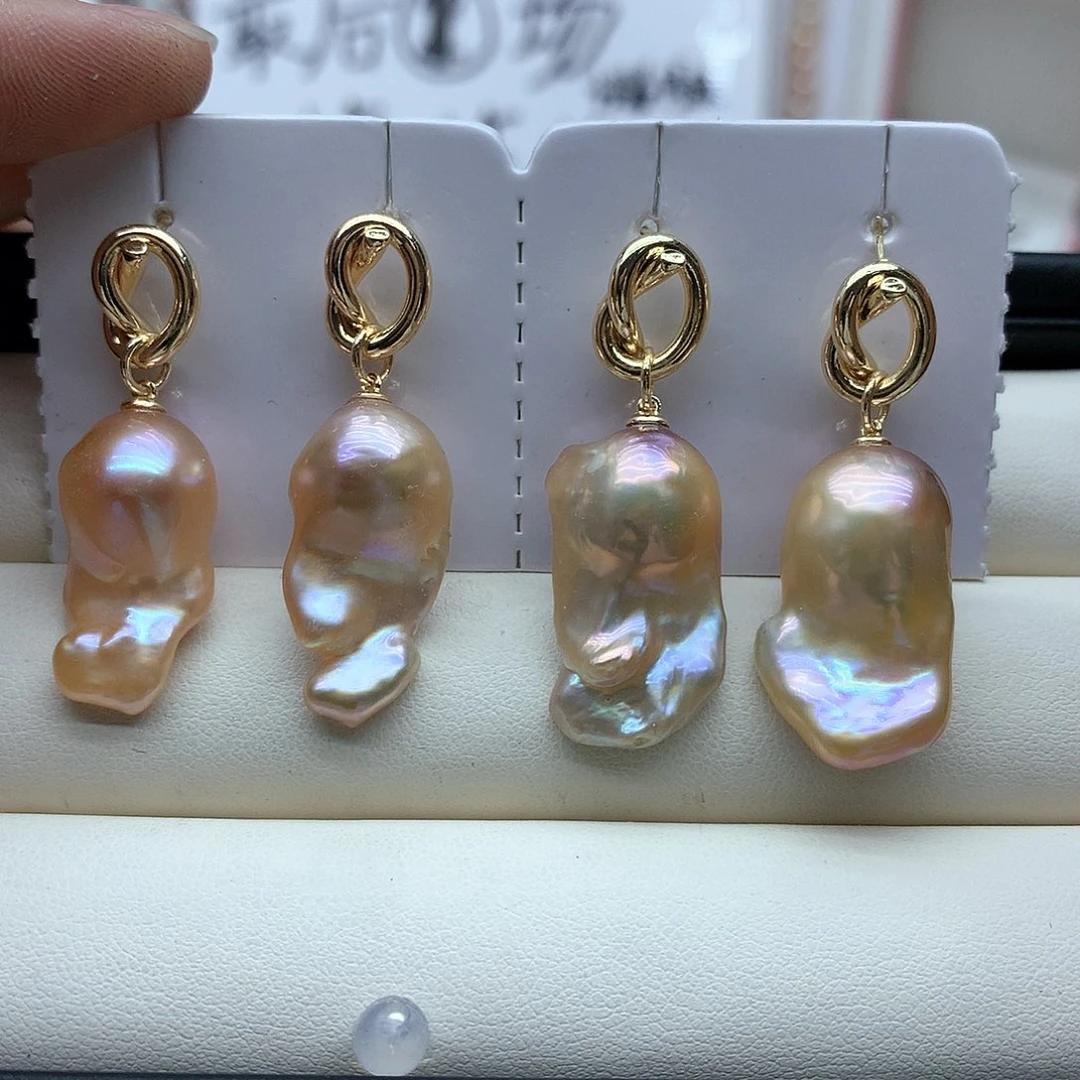 淡水珍珠耳饰未镶嵌多样性发1