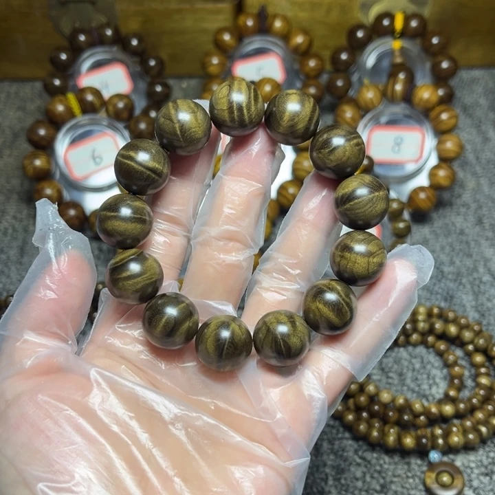 手串/手链楠木（金丝楠）阴沉闪电1.8