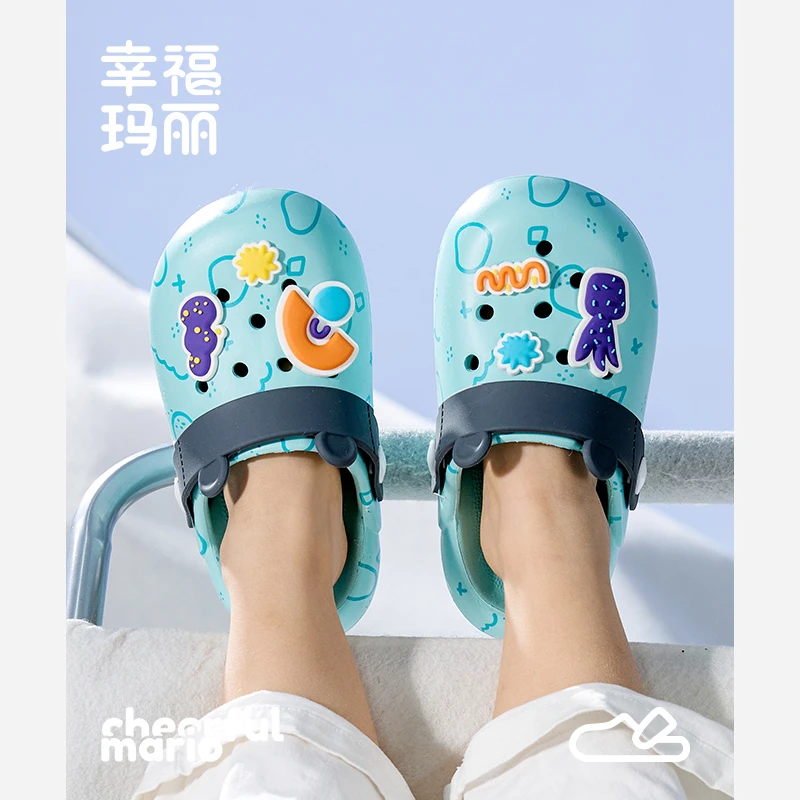 儿童洞洞鞋男童夏季宝宝凉拖鞋沙滩外穿小孩家居室内防滑拖鞋女童