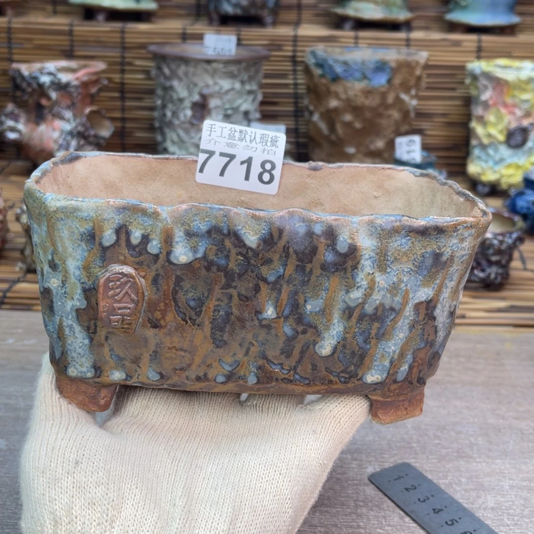 手工花盆默认瑕疵完美者勿拍