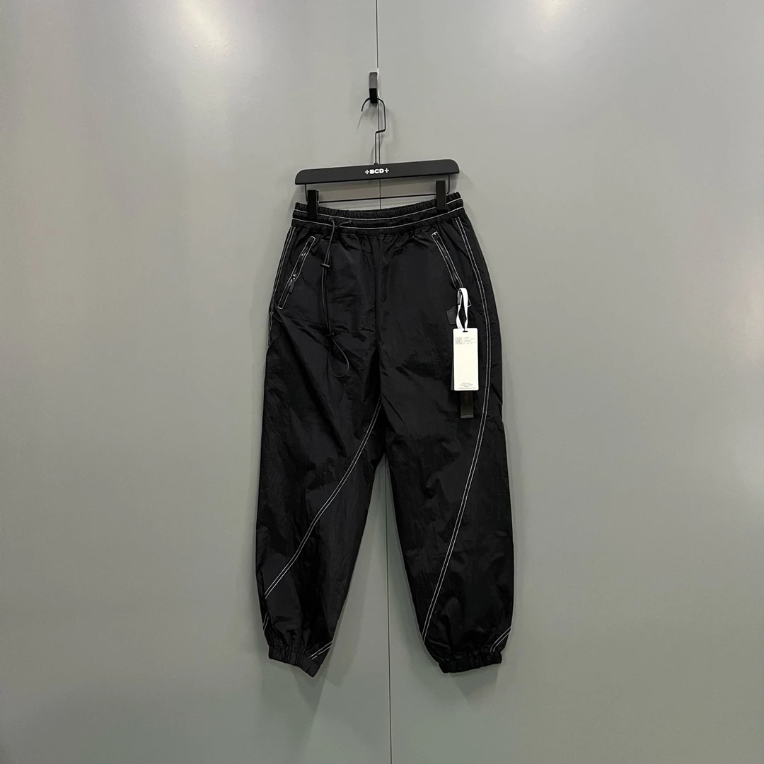 未使用 maje 609pl ADER 黑色尼龙束脚裤