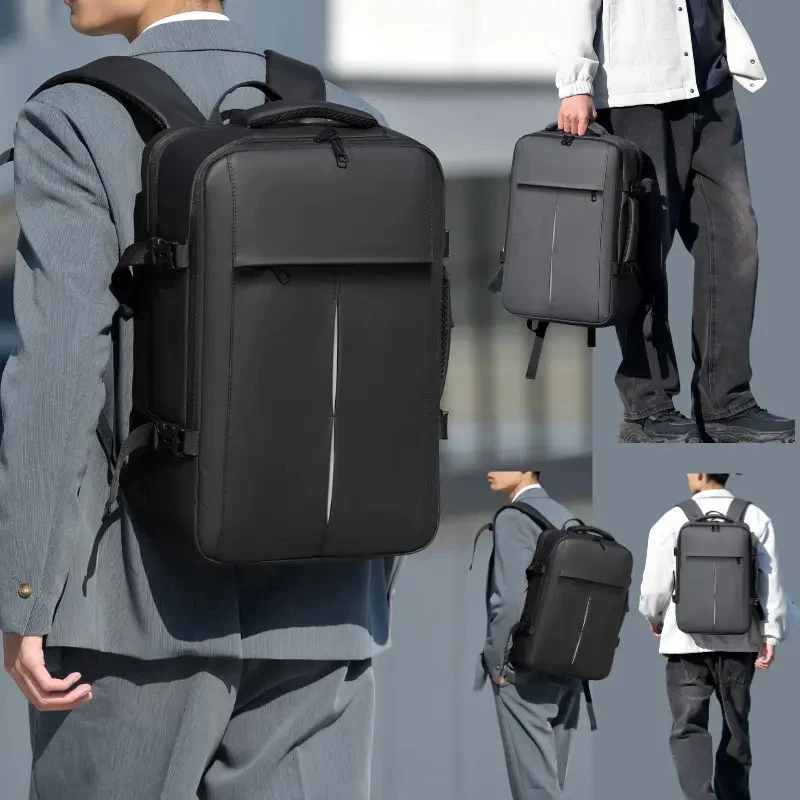 【七夕好礼】男士高端商务电脑包双肩包防水大容量高级感出差笔记本