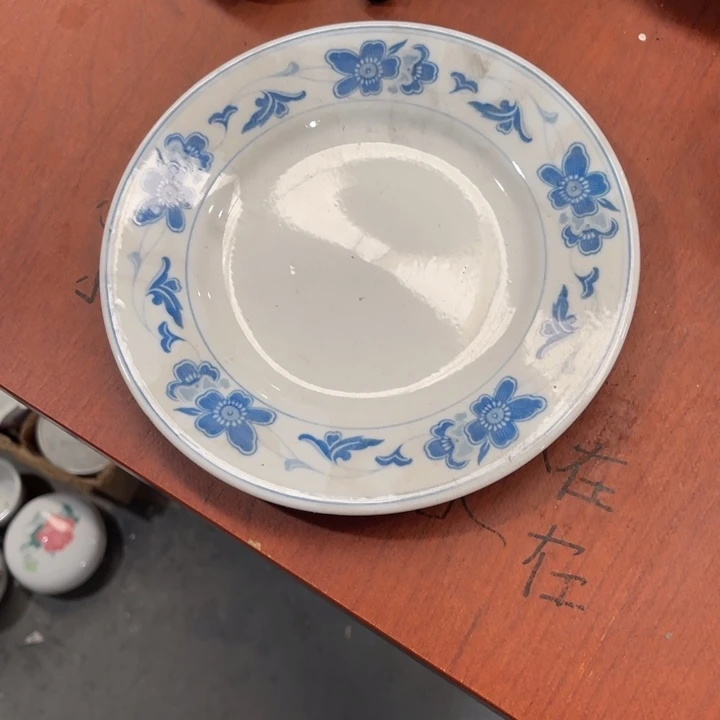 醴陵高温瓷器老瓷微瑕18厘米平长*～
