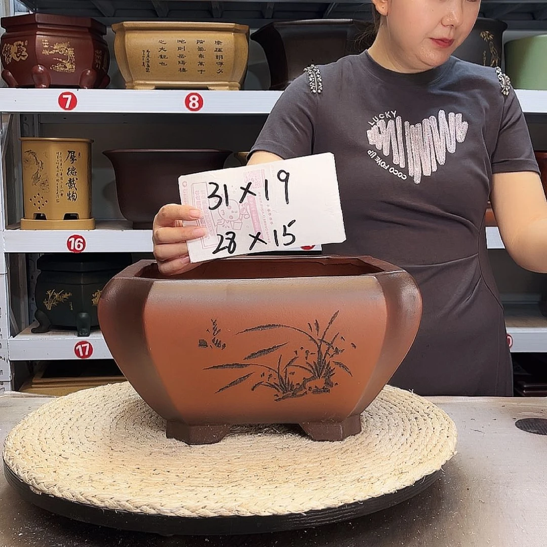 紫砂花盆紫砂花盆