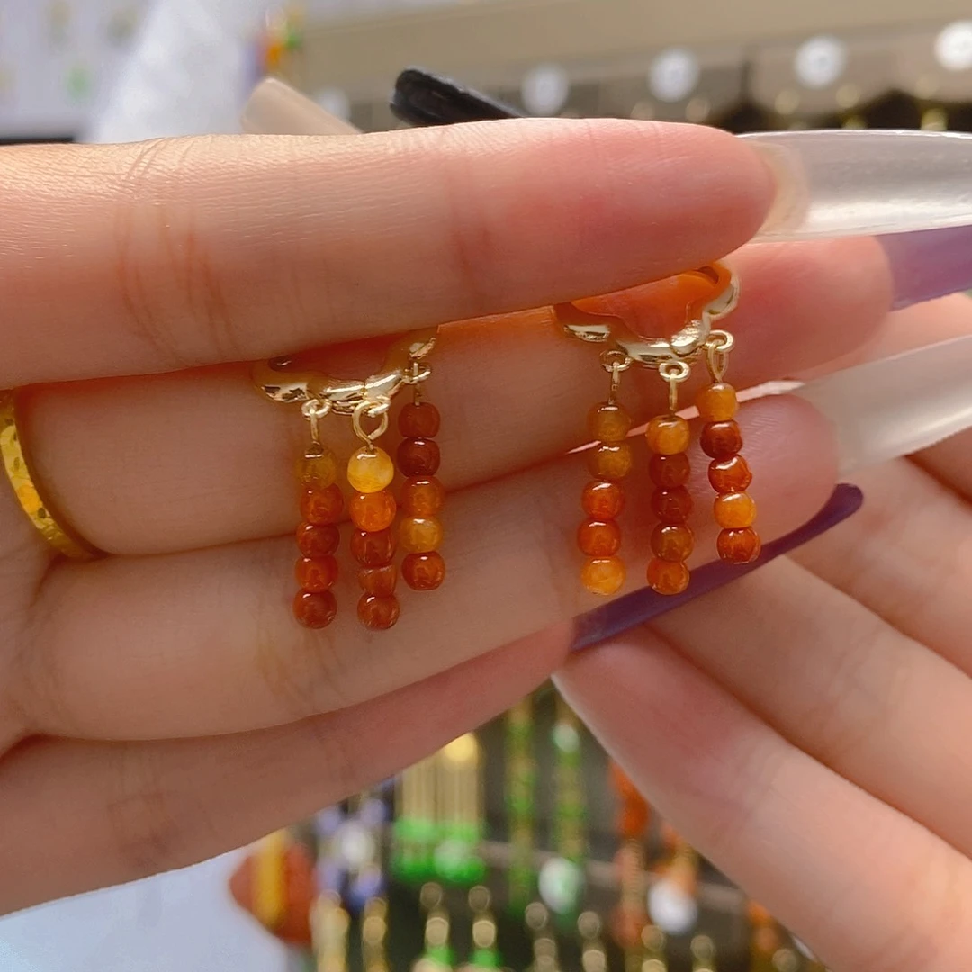 翡翠合金耳饰翡翠