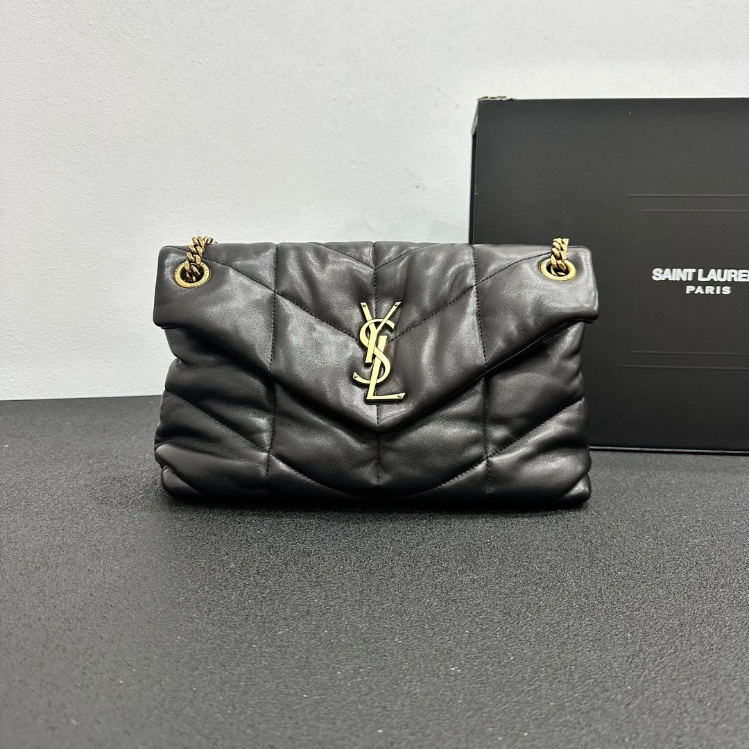 未使用 YSL/圣罗兰 壹所/YSL 云朵 小号 黑金 新款 闲置 元旦女包