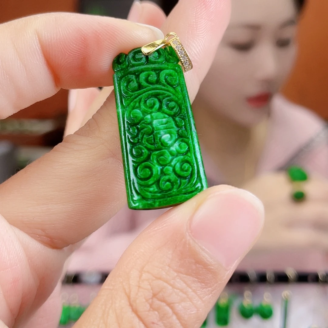 翡翠未镶嵌耳饰饰品