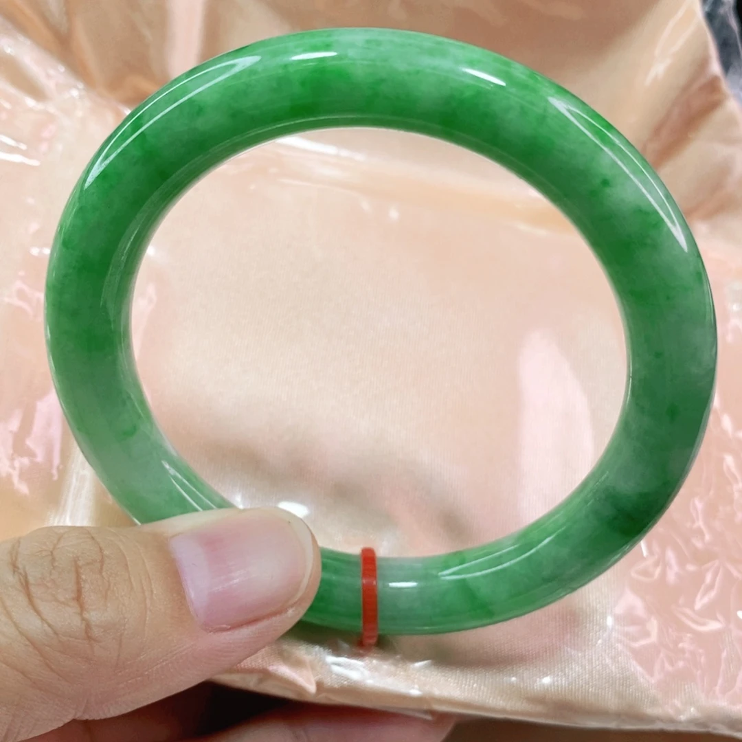 未镶嵌手镯翡翠54.8圈口圆条