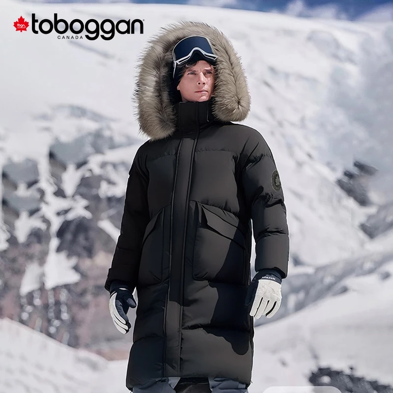 toboggan加拿大雪橇冬季保暖大毛领连帽情侣款极寒羽绒服 CA716
