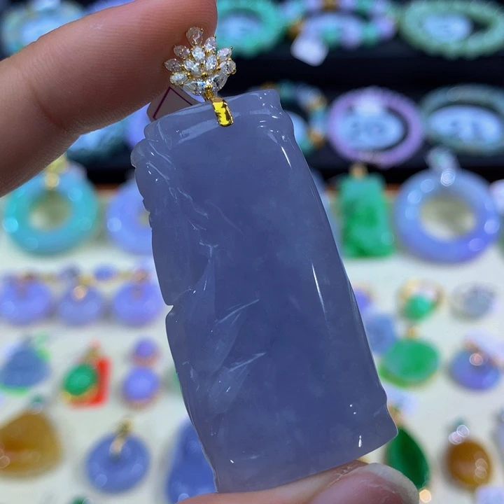 翡翠18K金镶嵌手链翡翠