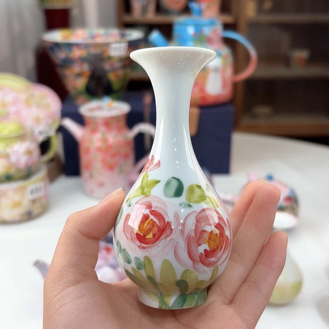 景德镇手绘高温釉下彩陶瓷茶具