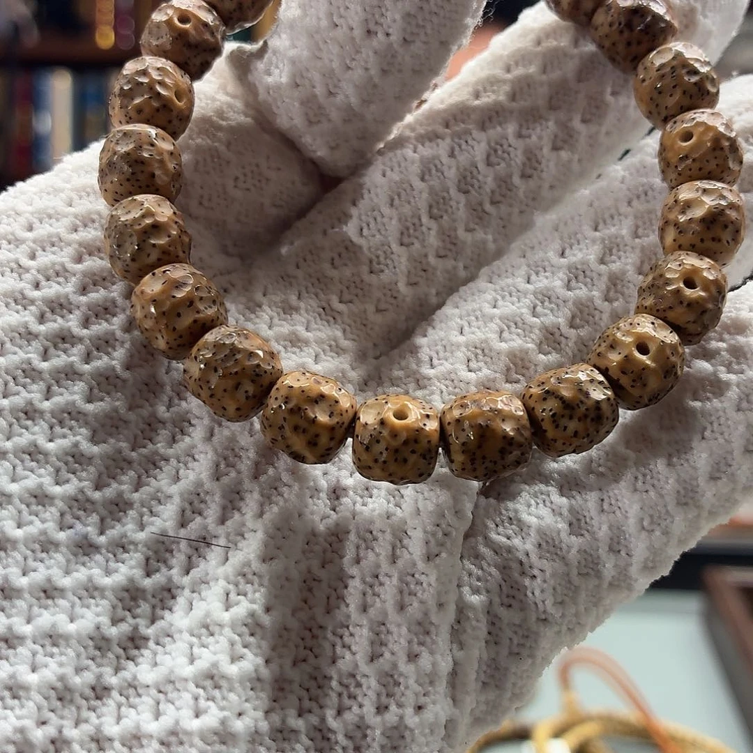 吊坠星月菩提手工老料月球