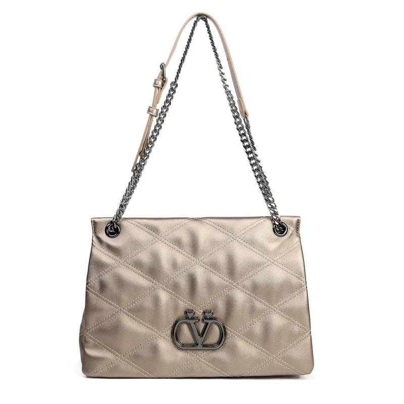 【RAIN.CUN】SKL-7622-香槟金-高定轻奢时尚百搭潮流女神包包