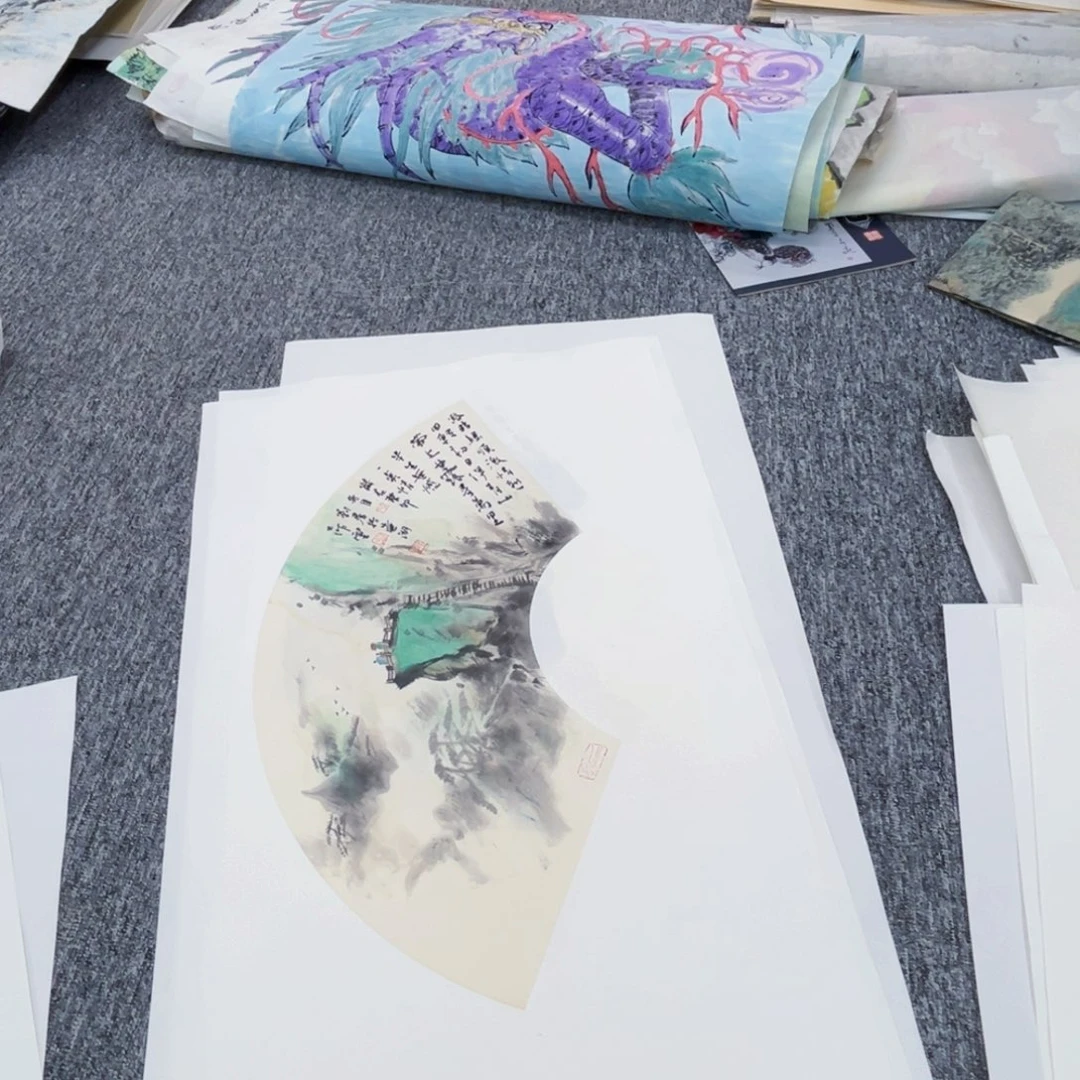 国画星****&扇面绘画作品