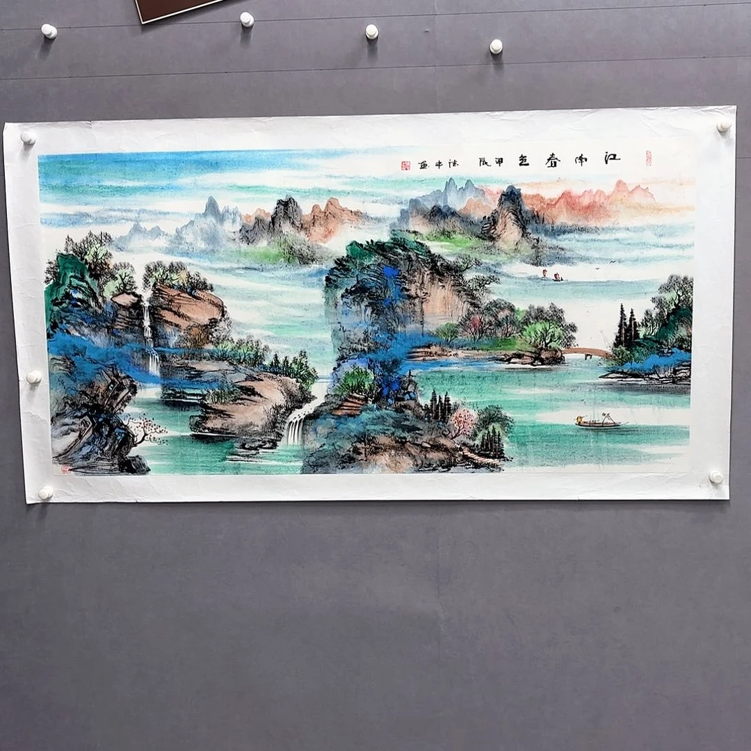 国画艺术家真人手绘