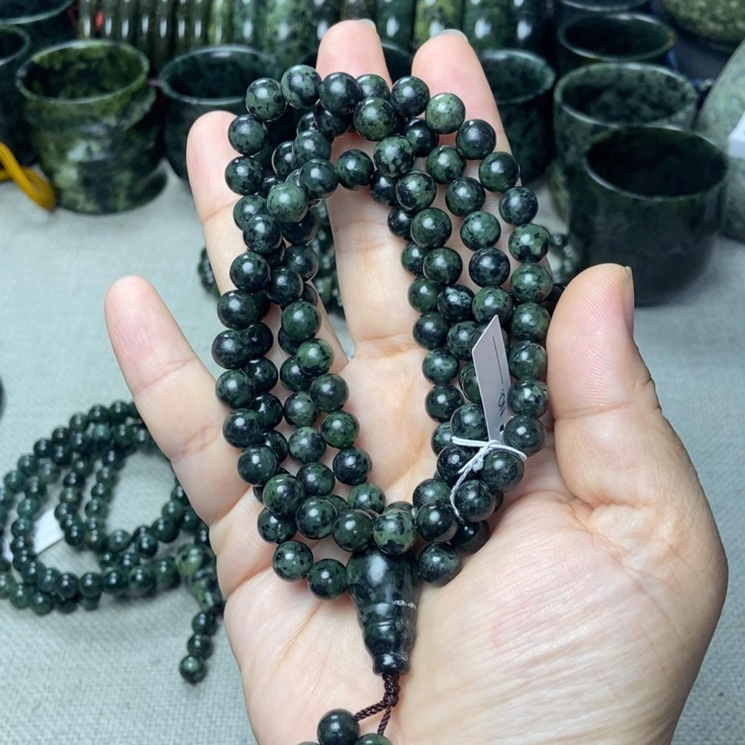 未镶嵌蛇纹石玉手链