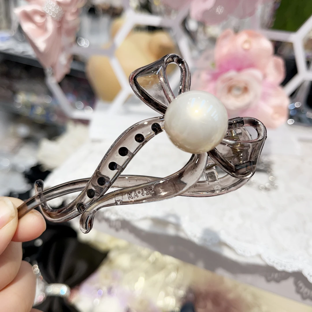 B507新款蝴蝶结扭扭夹