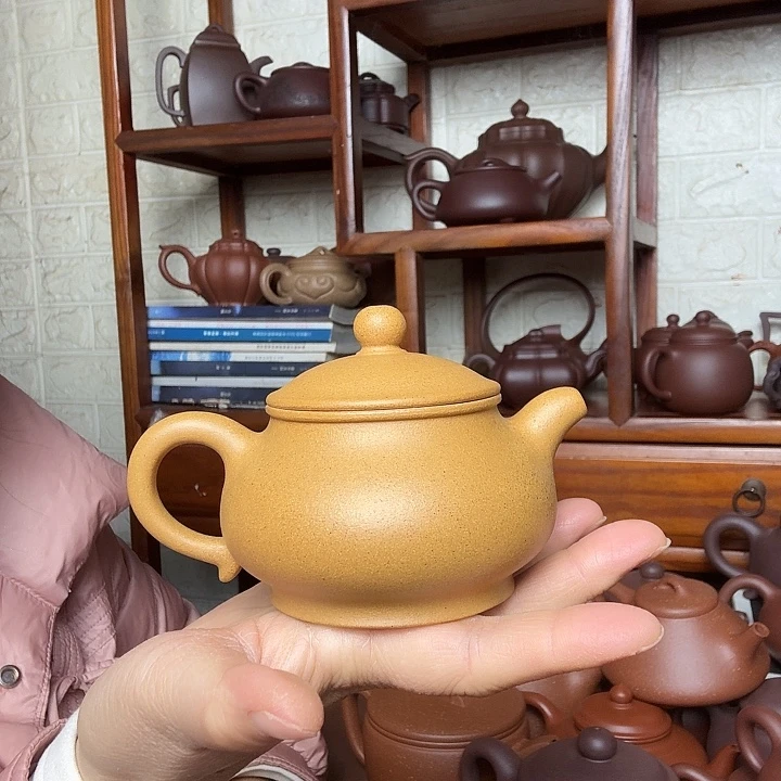 用***9紫砂茶壶潘壶220cc精工半手工