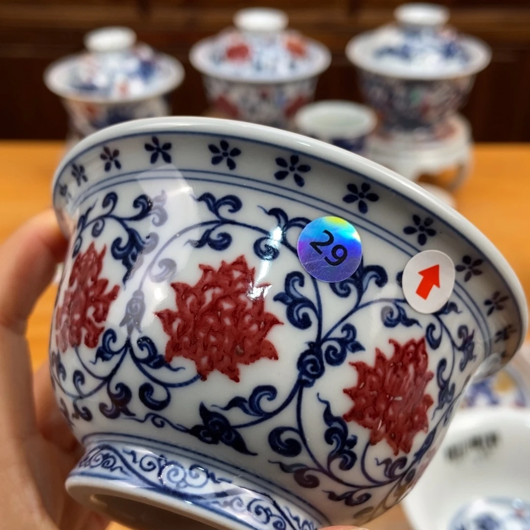 手绘现代茶具非古董