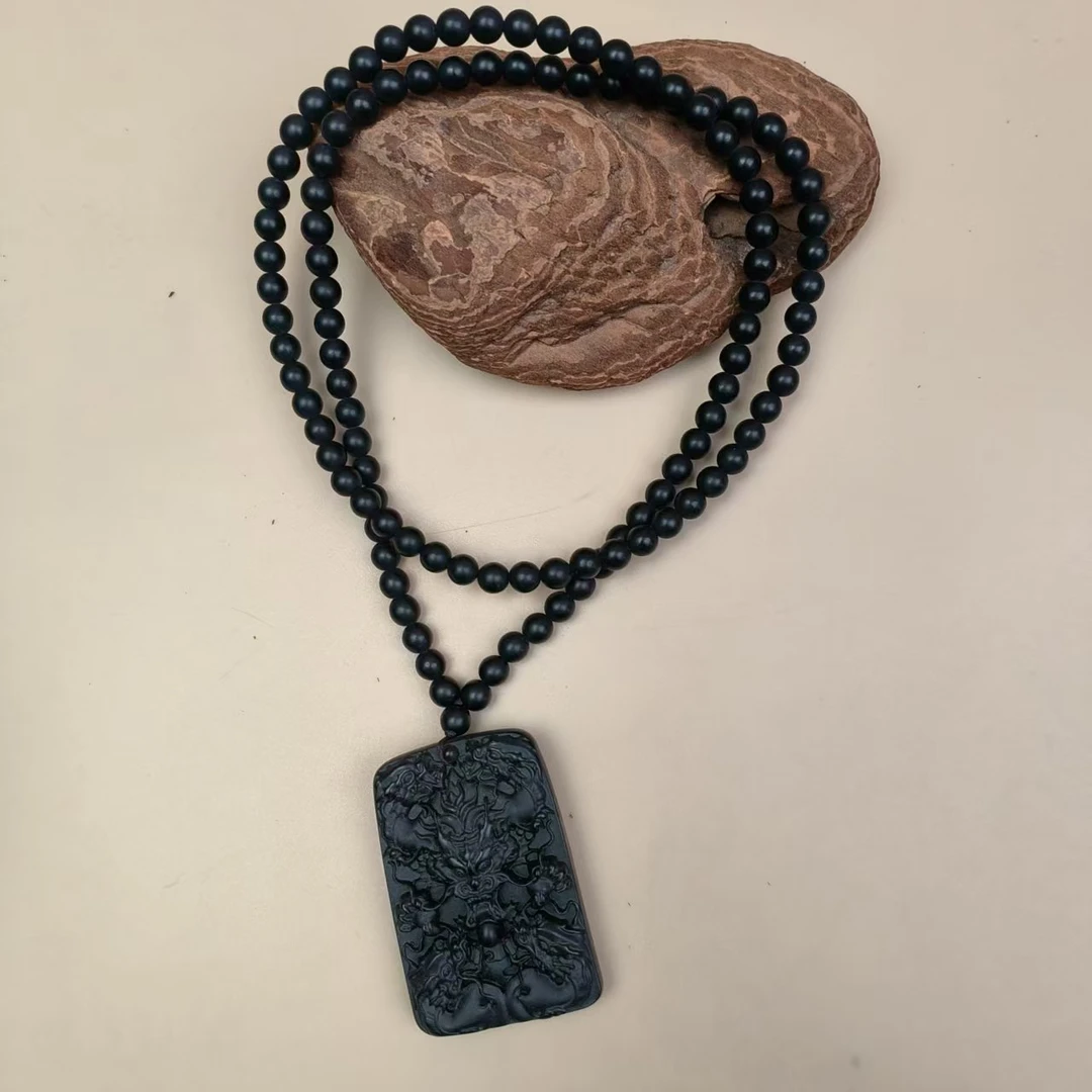 【老地方】黑色正龙牌吊坠yp