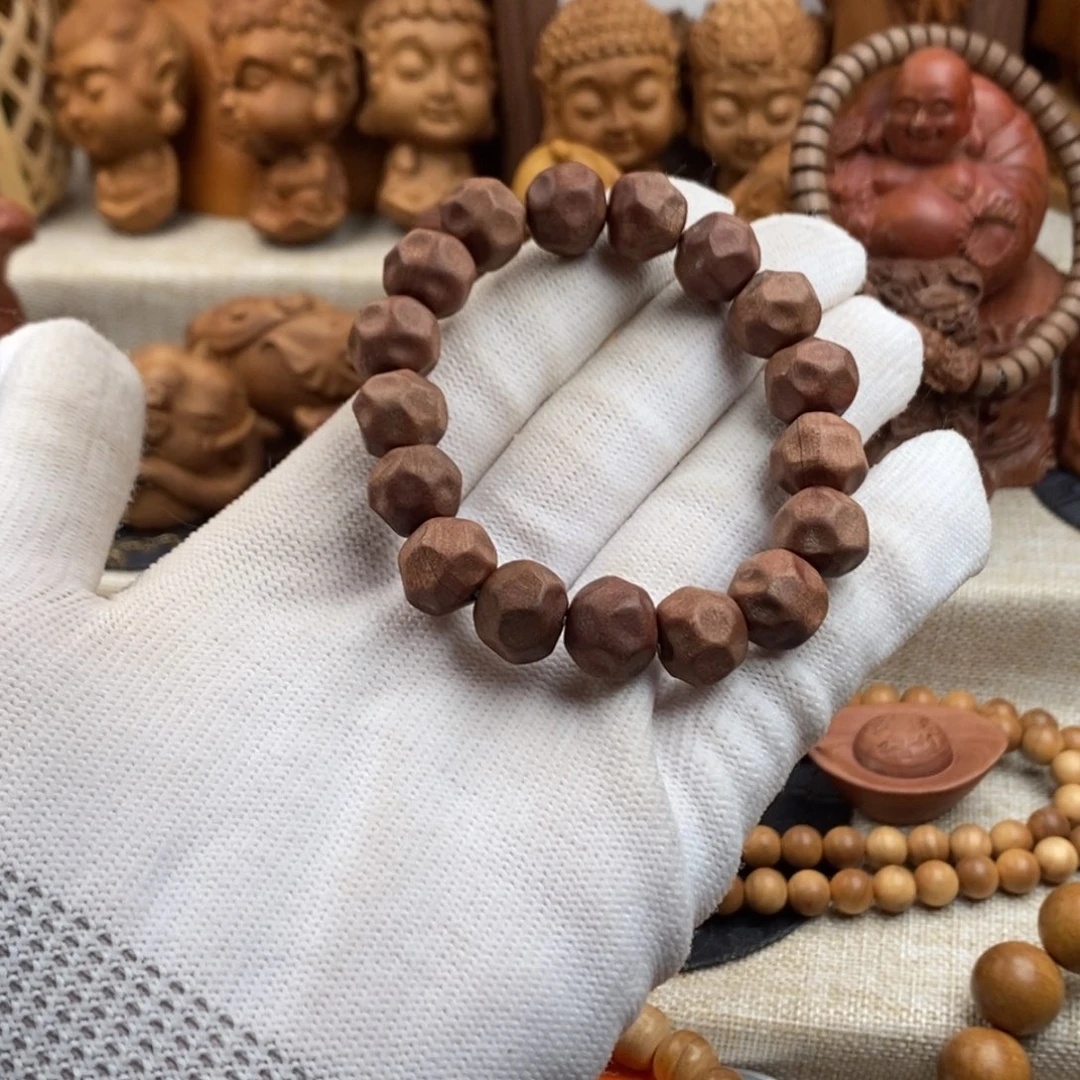 檀香木手串/手链迈索尔，老山檀香，奶香无相1.2