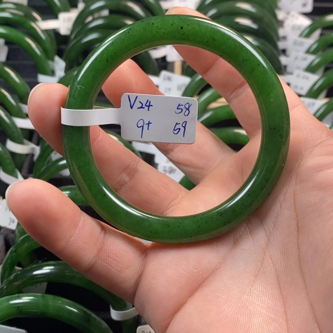 和田玉（碧玉）未镶嵌手镯58