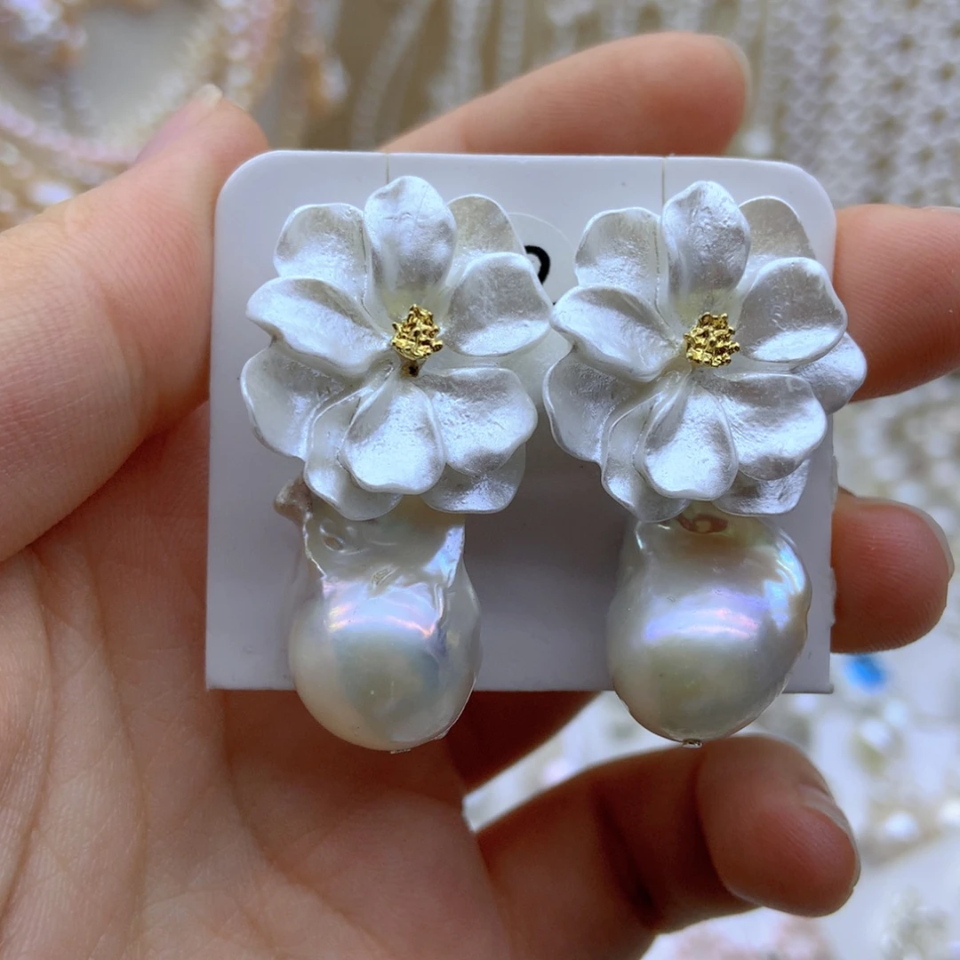 淡水珍珠耳饰未镶嵌