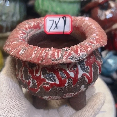 粗陶花盆手工花盆制作