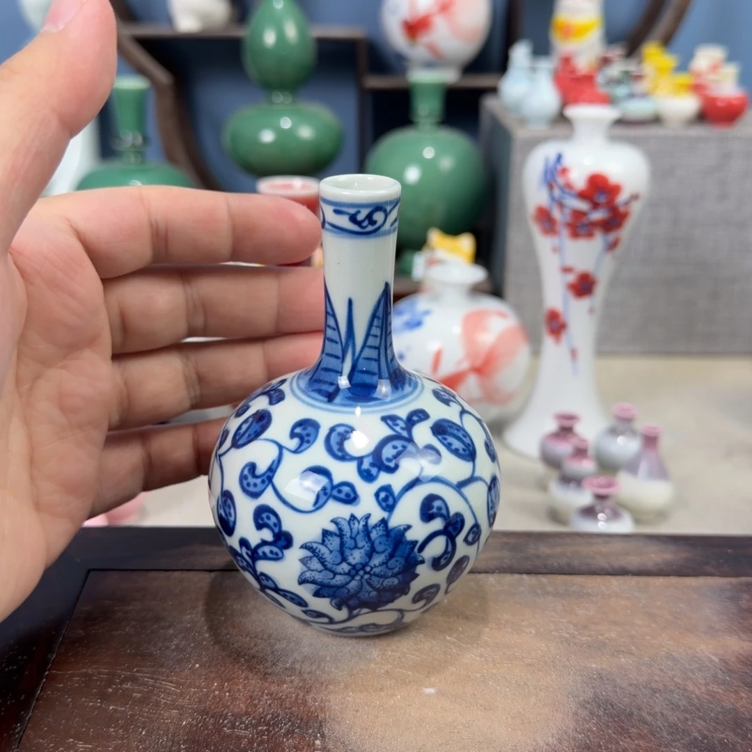 陶瓷手工小花器摆件