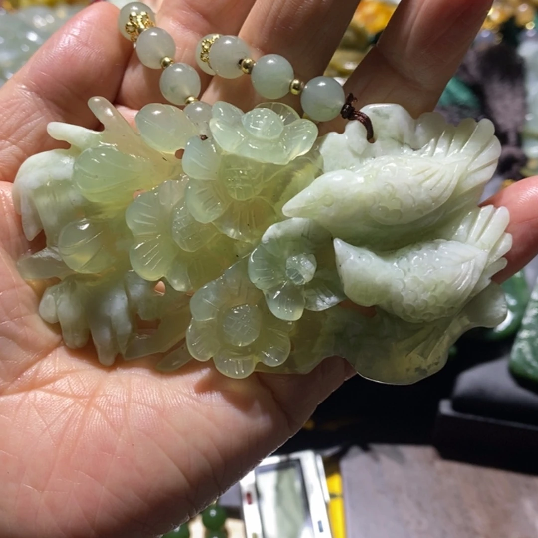 【闪购商品】岫玉毛衣链未镶嵌