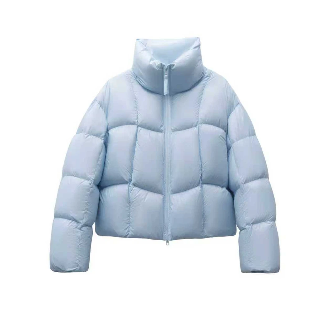 【月亮湾】2025年新款立领高充绒月亮湾短款羽绒服MT8824