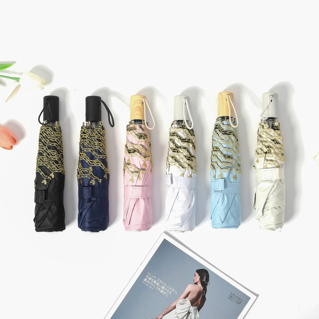 品牌尾货  全自动防紫外线黑胶布遮阳伞