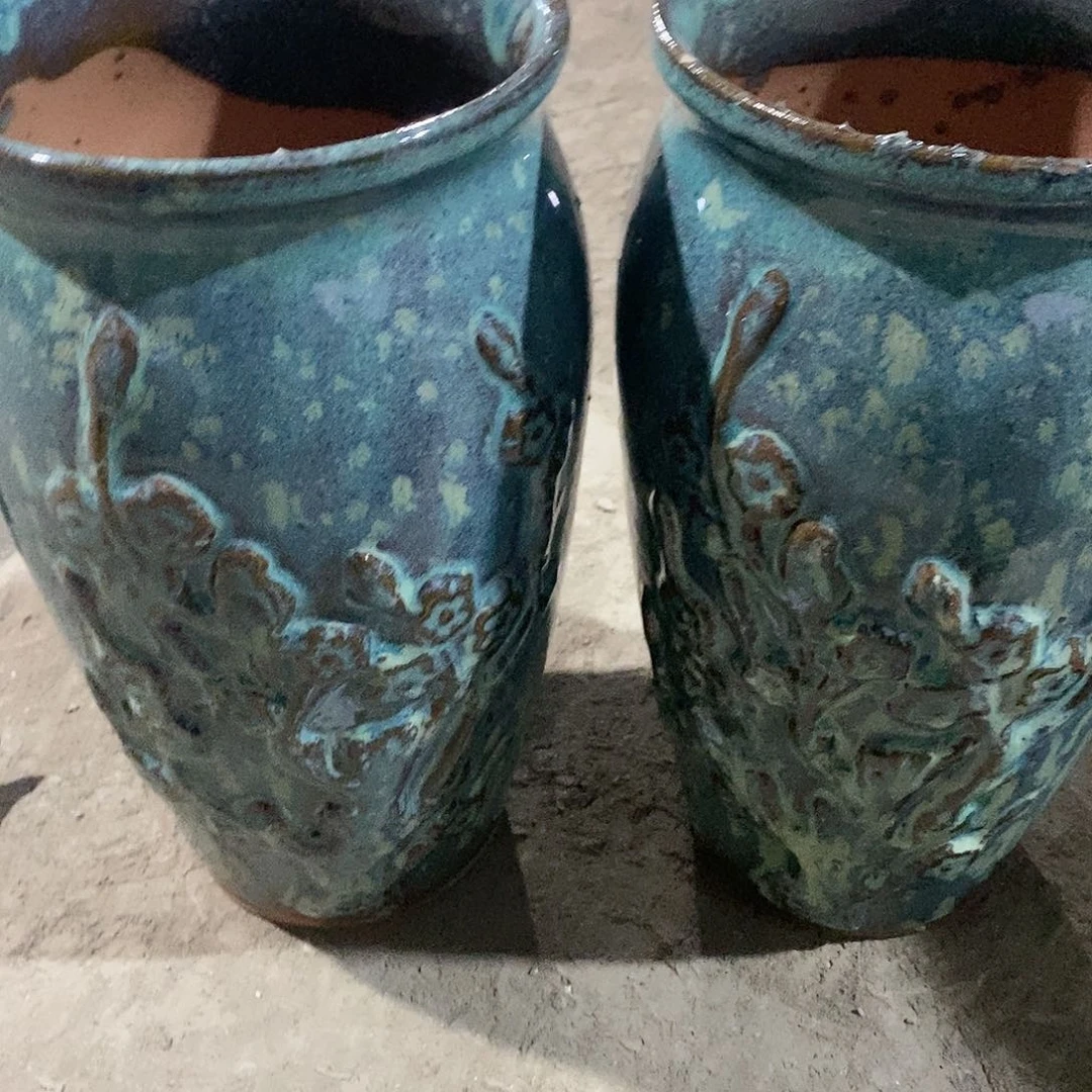 红陶瑕疵14-26两个