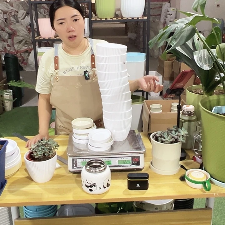 竖纹口13高11白色带托10只