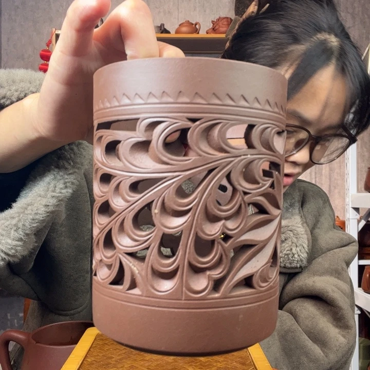 茶杯紫砂原矿紫砂杯