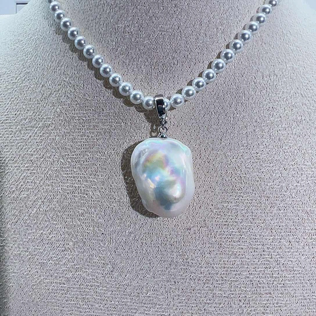 淡水珍珠吊坠(不含链)未镶嵌