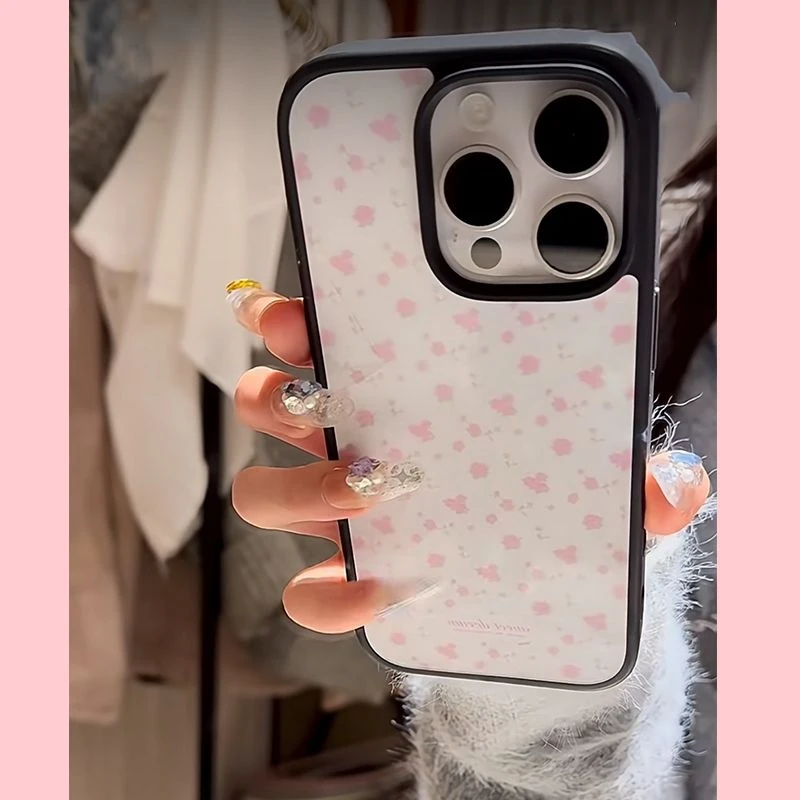新款甜美碎花iPhone16promax手机壳苹果女网红款12新款13简约14女