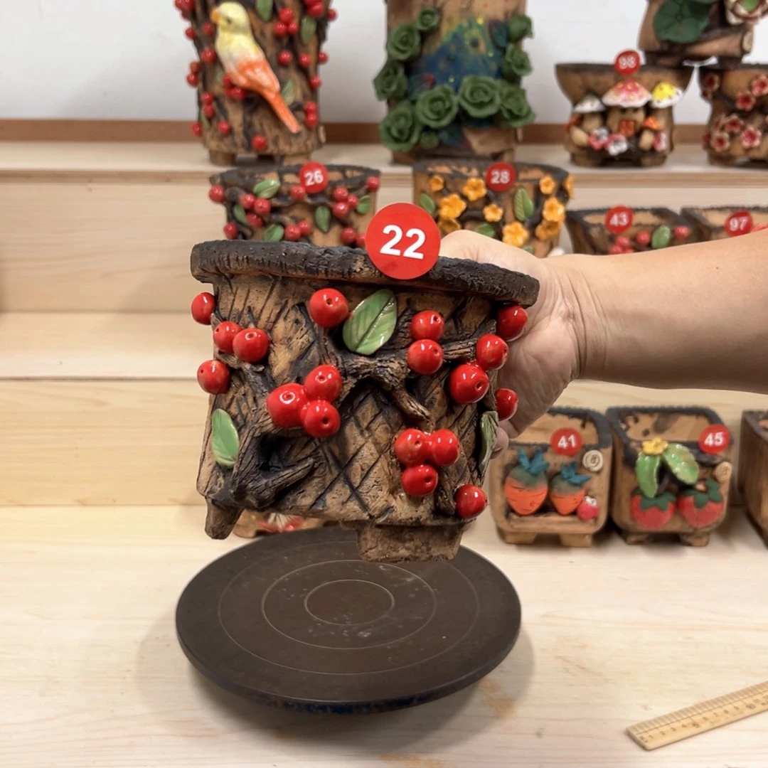 花盆紫砂22号内口13外高13