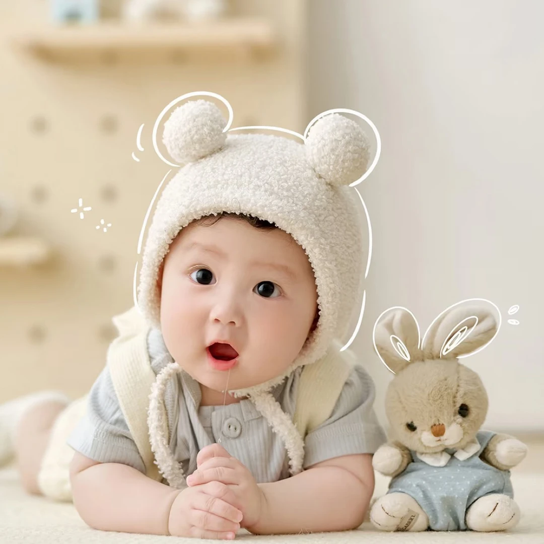 23-120g小兔熊连体哈衣棉服