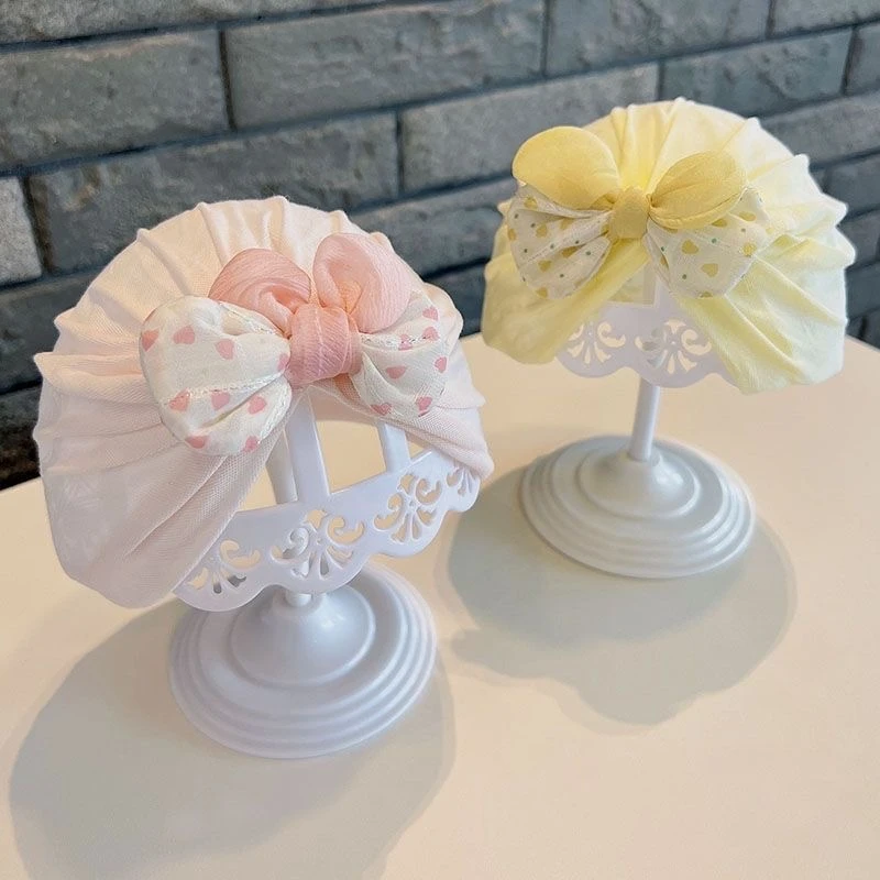 婴儿头巾帽子春秋夏季薄款女宝宝新生儿婴幼儿无骨印度帽婴儿帽子