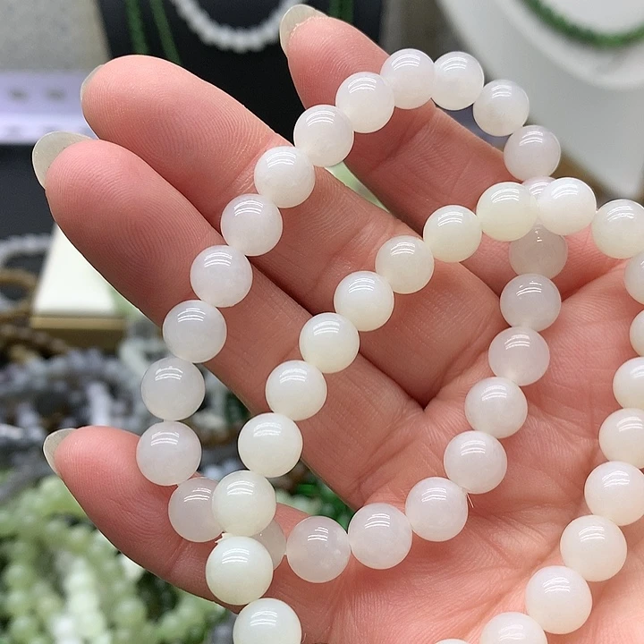 【闪购商品】和田玉手链未镶嵌童*8